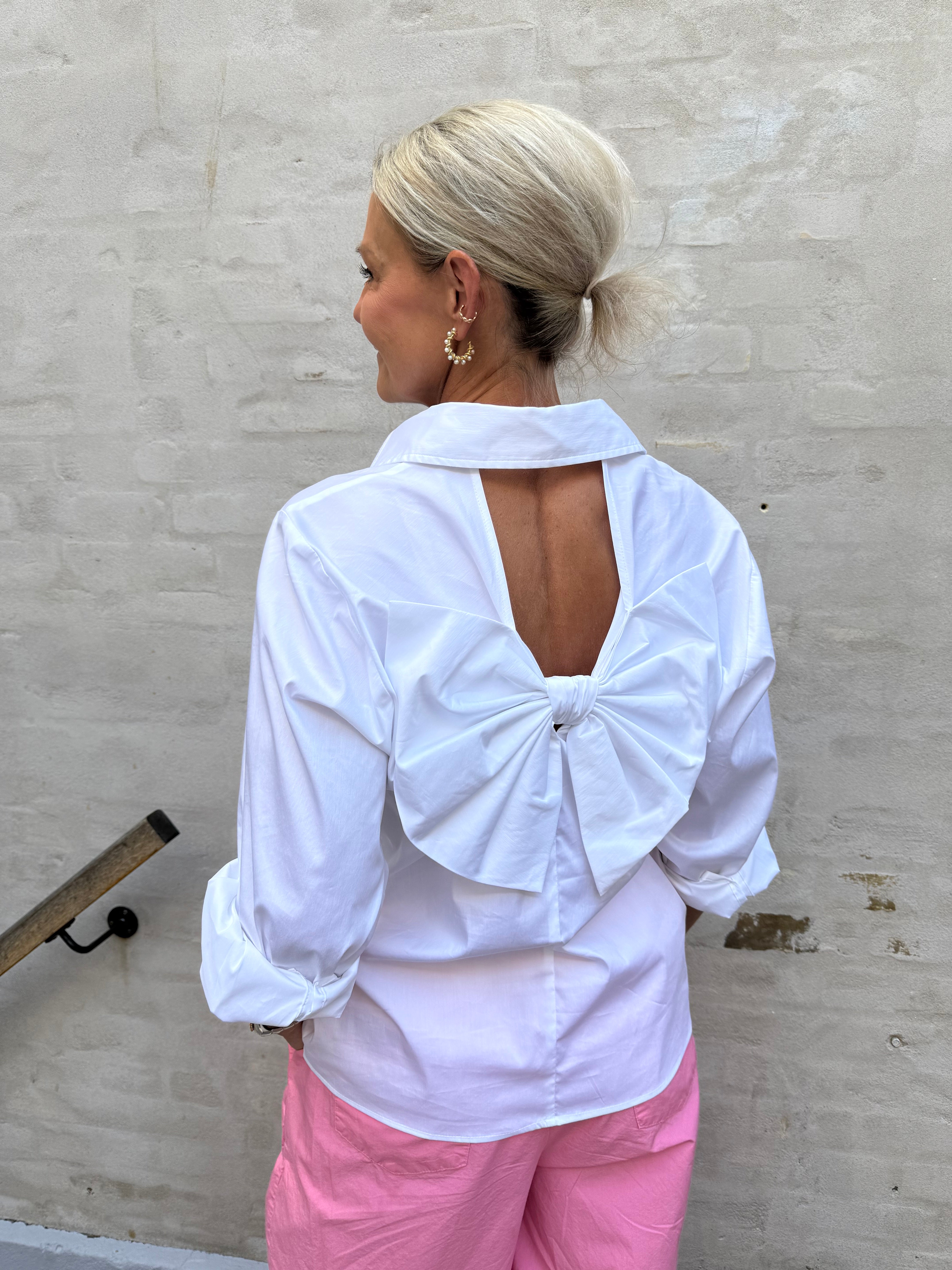 Sanna bow shirt white
