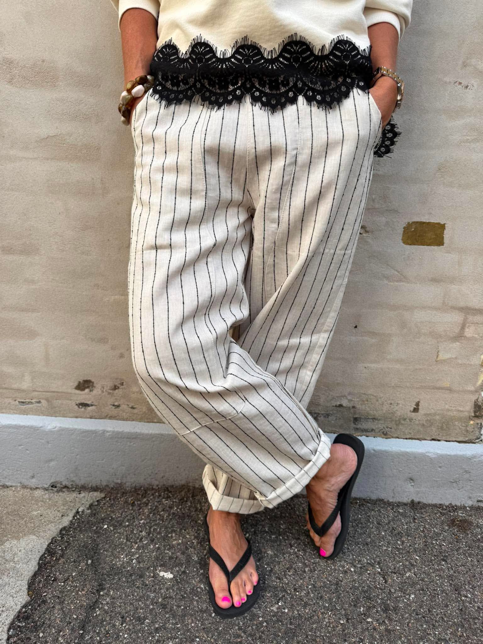 MILANO barrel pant - Kit Stripe