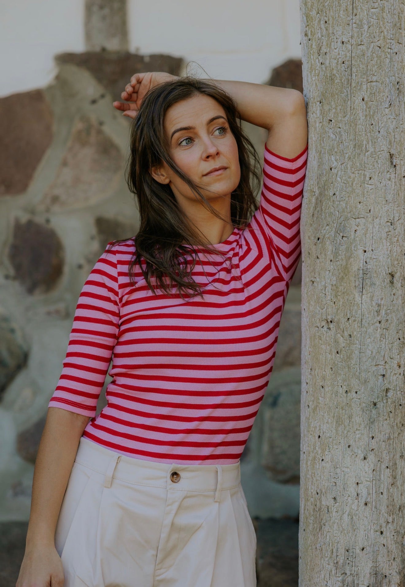 Everyday Stripes Blus - Svart