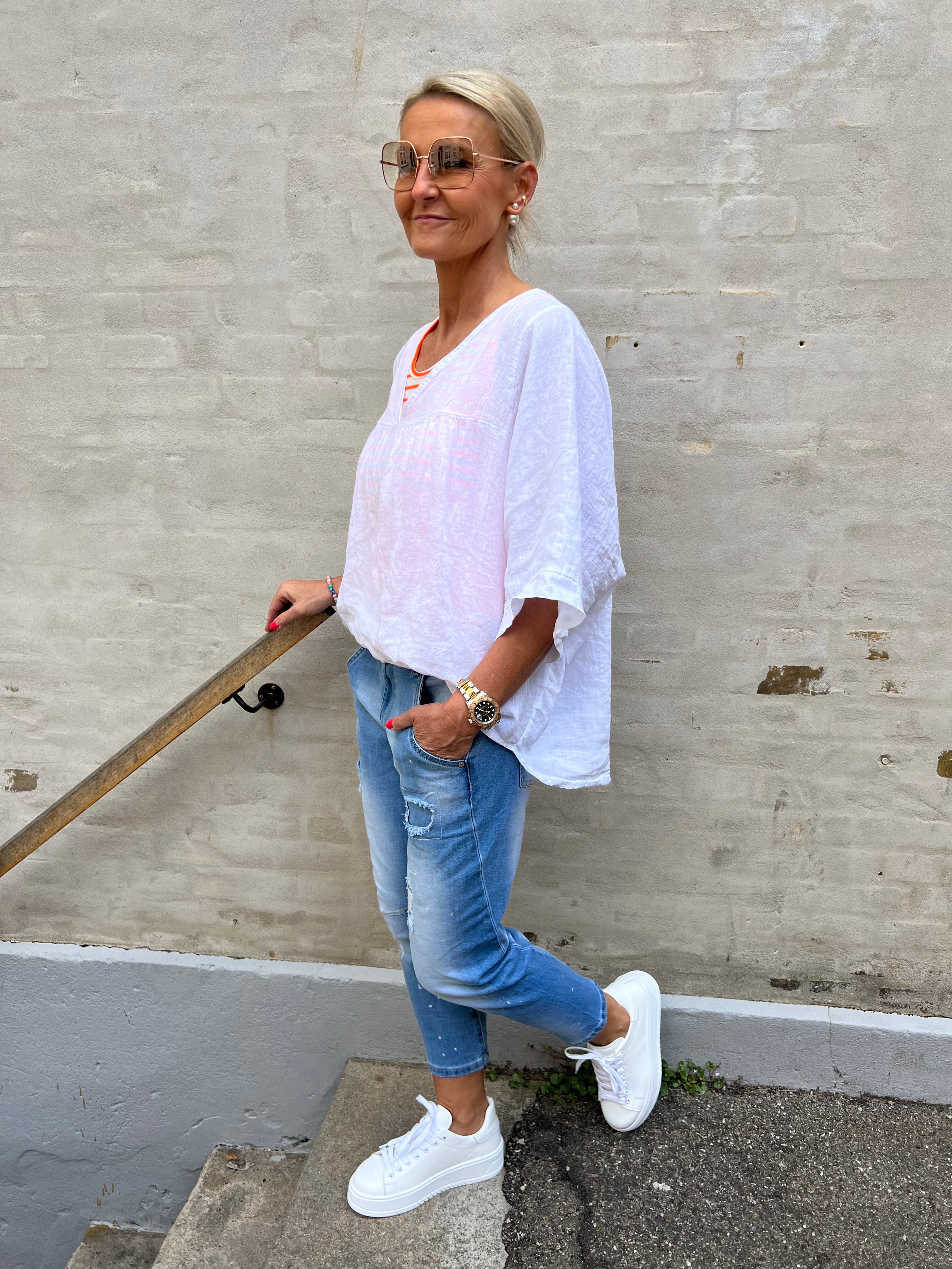 Violo T-shirt - Bianco