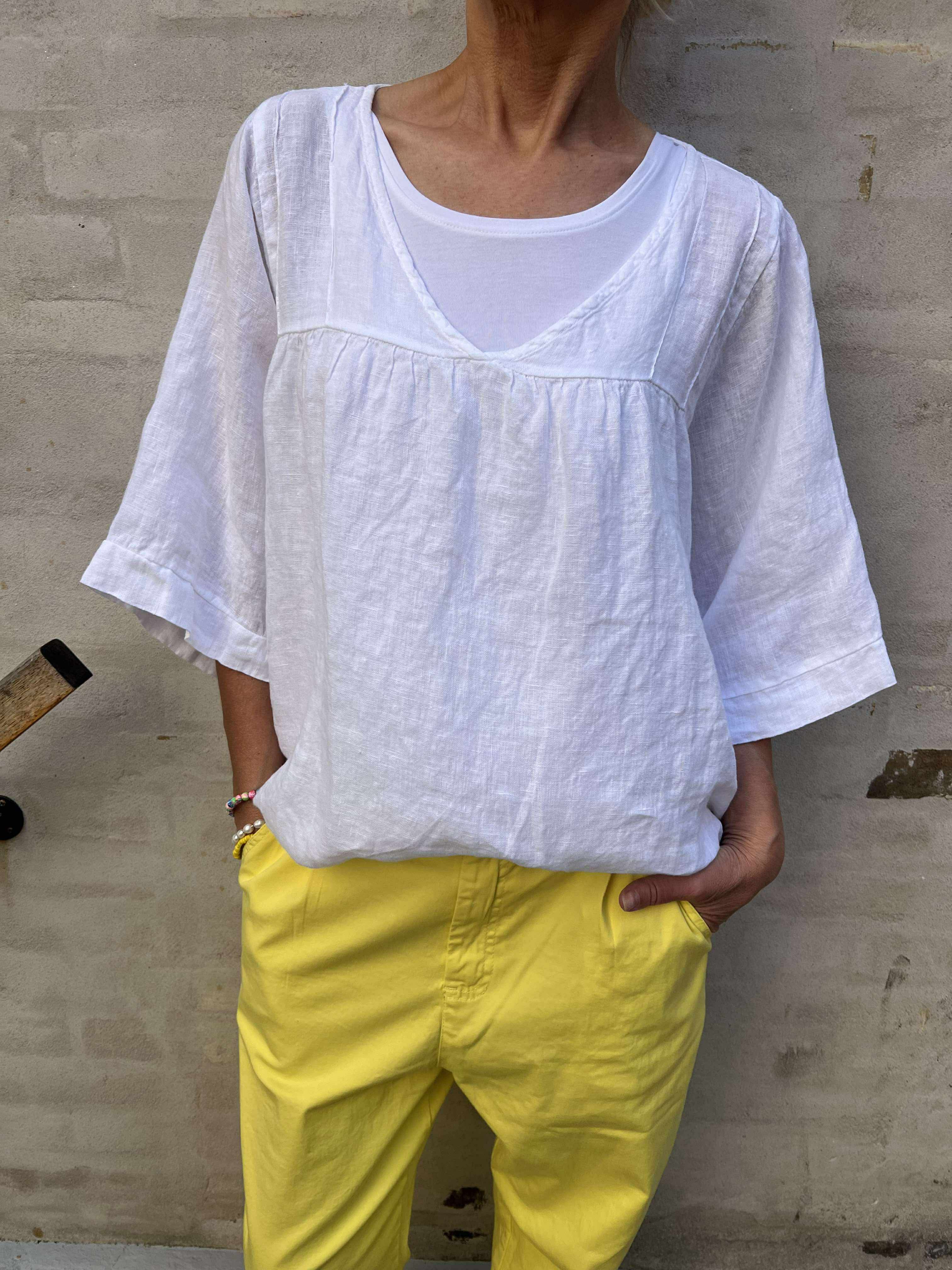 Violo T-shirt - Bianco
