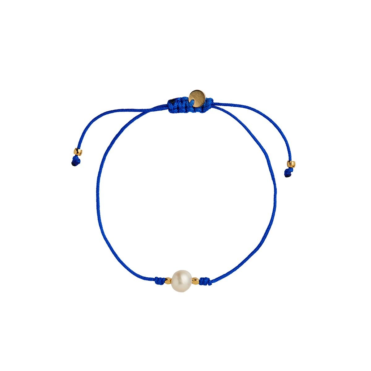 Petit pearl berrie bracelet electric blue