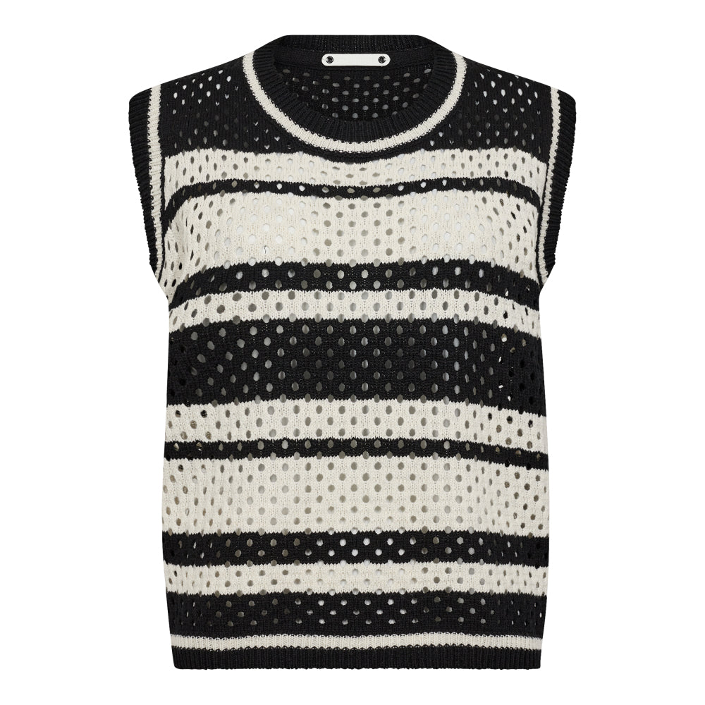 Hoopa Knit Top OffWhite-Black