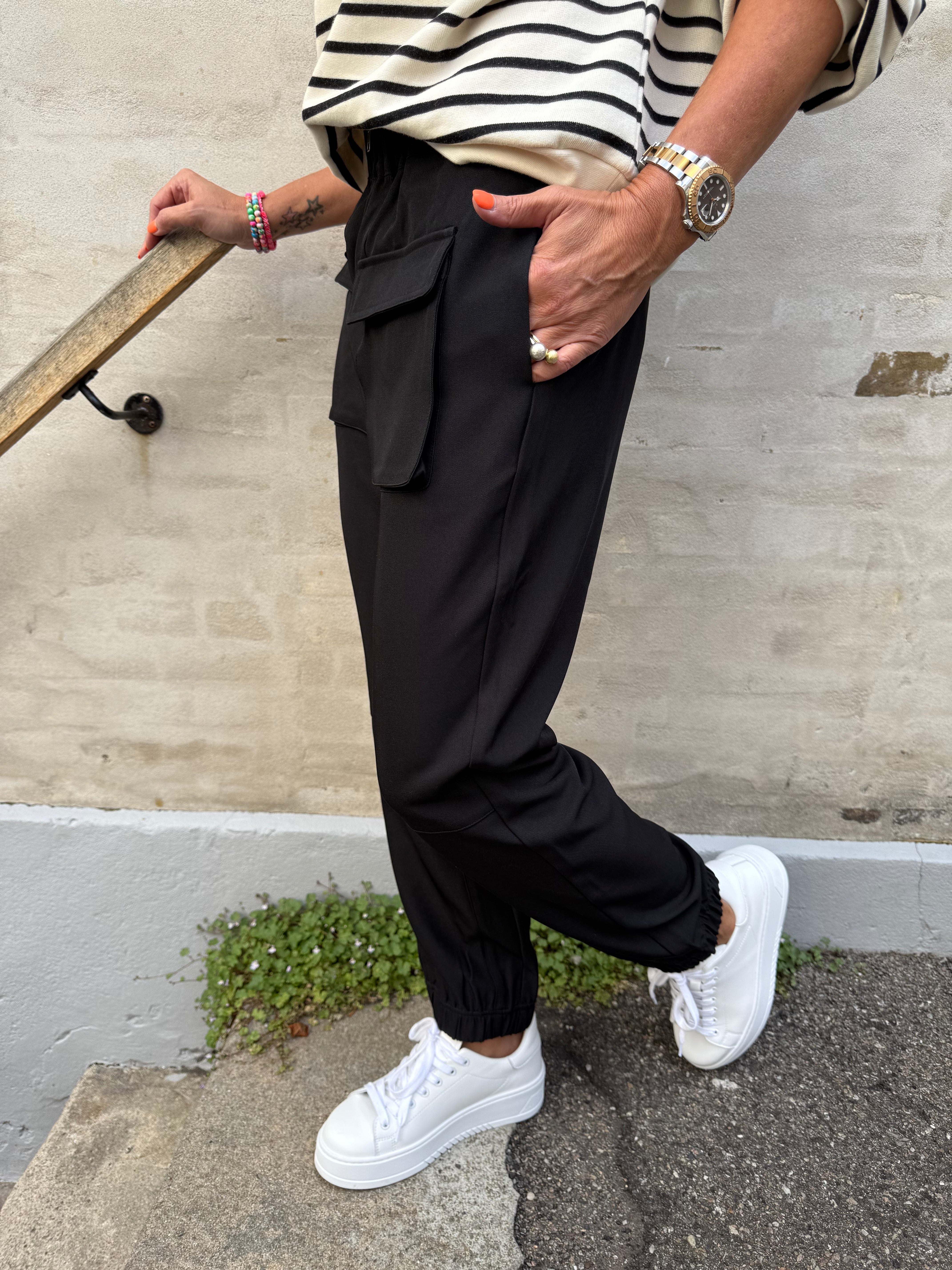 Luna Pocket Pant - Black