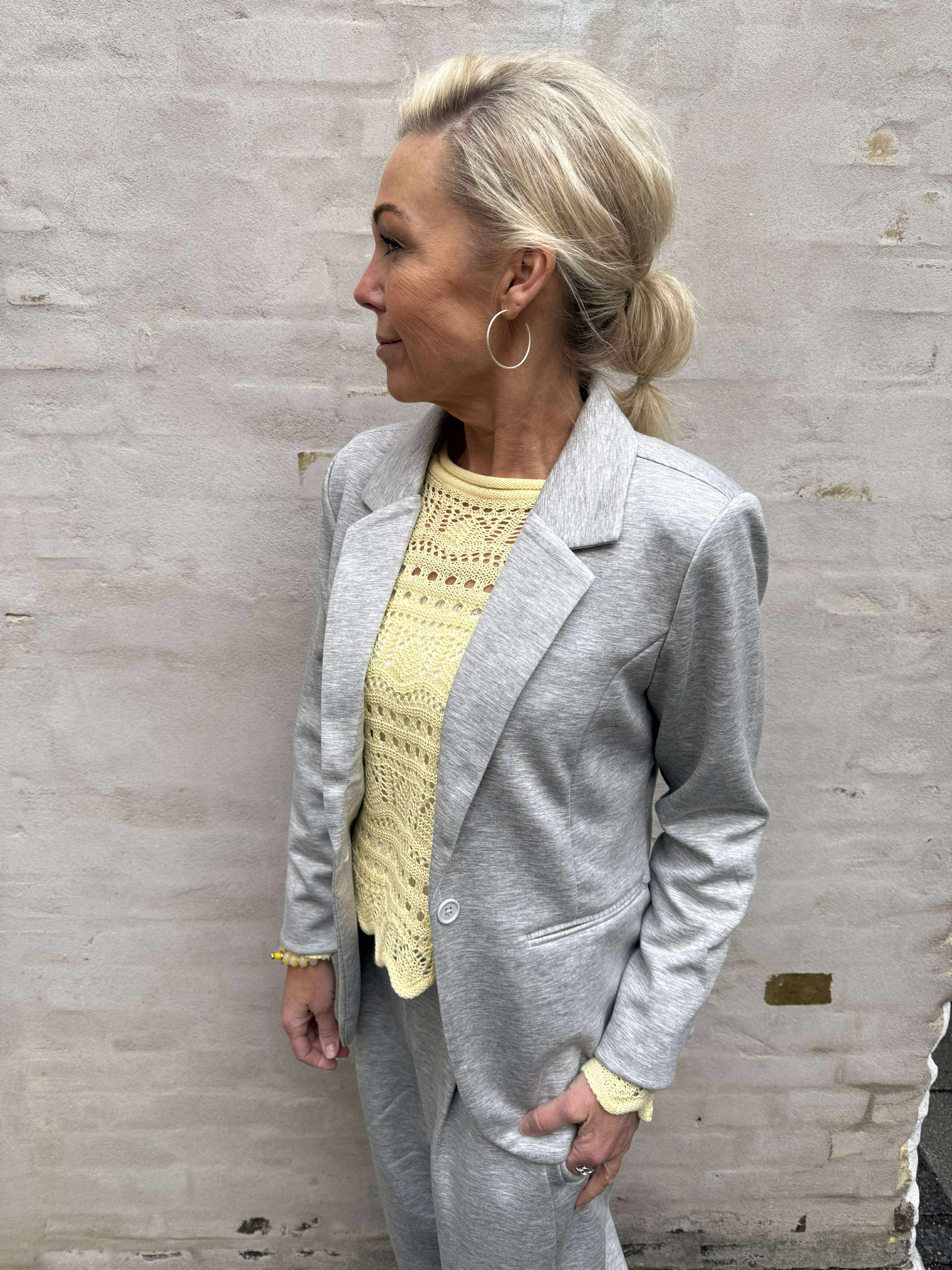 Buka Blazer - Light grey melange