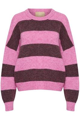 Kimmy pullover pink/violet melange stripe