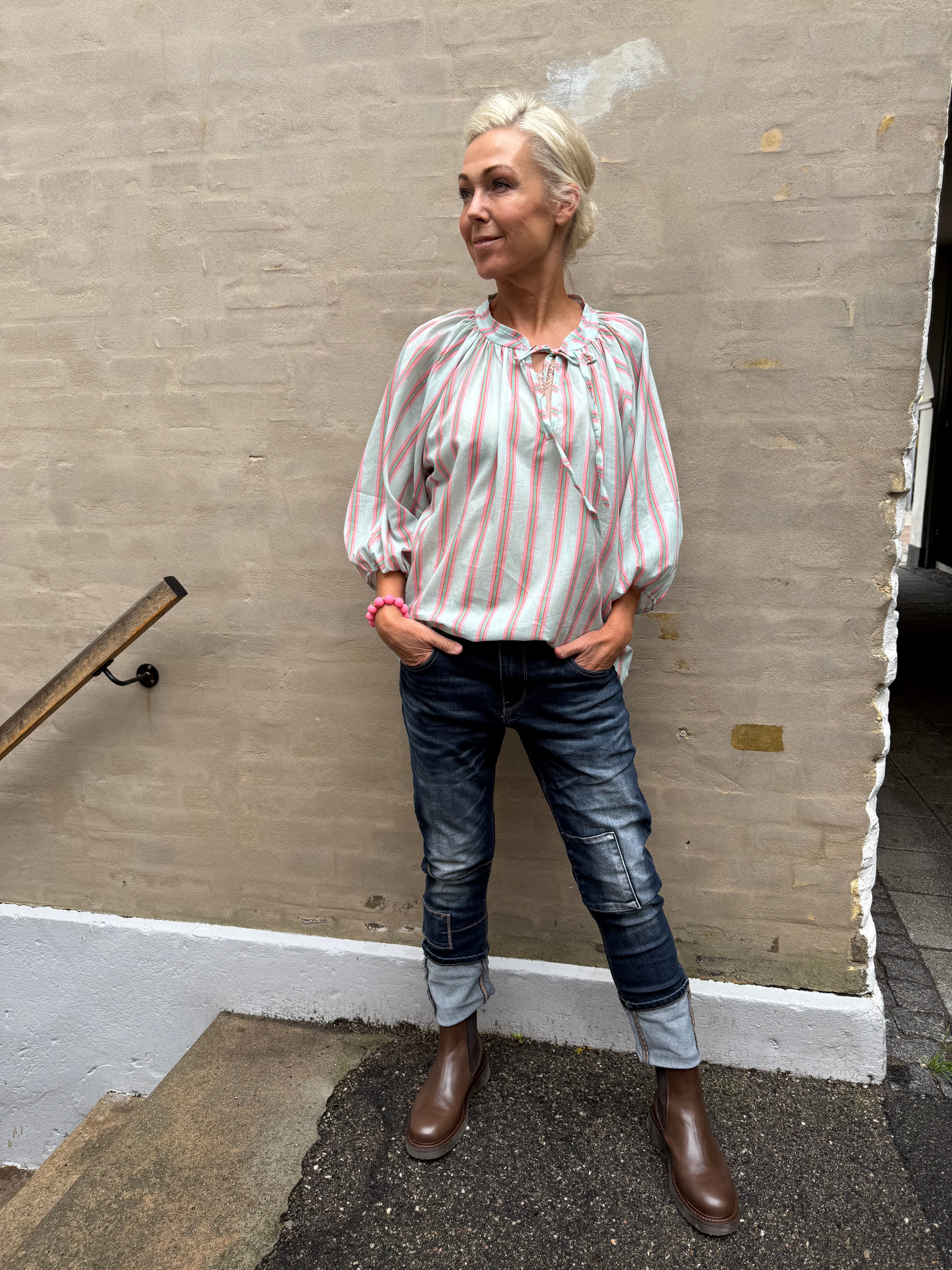 Sonja Shirt - Blue Stripe