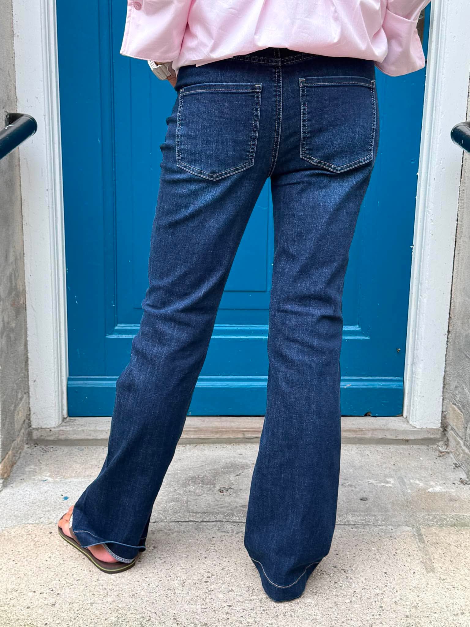 Blaire Bootcut High Waist - Dark Blue Washed