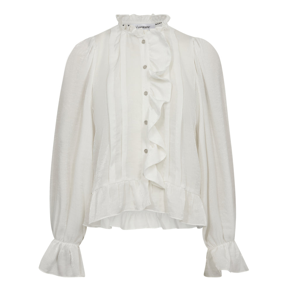 MelinaCC frill shirt white