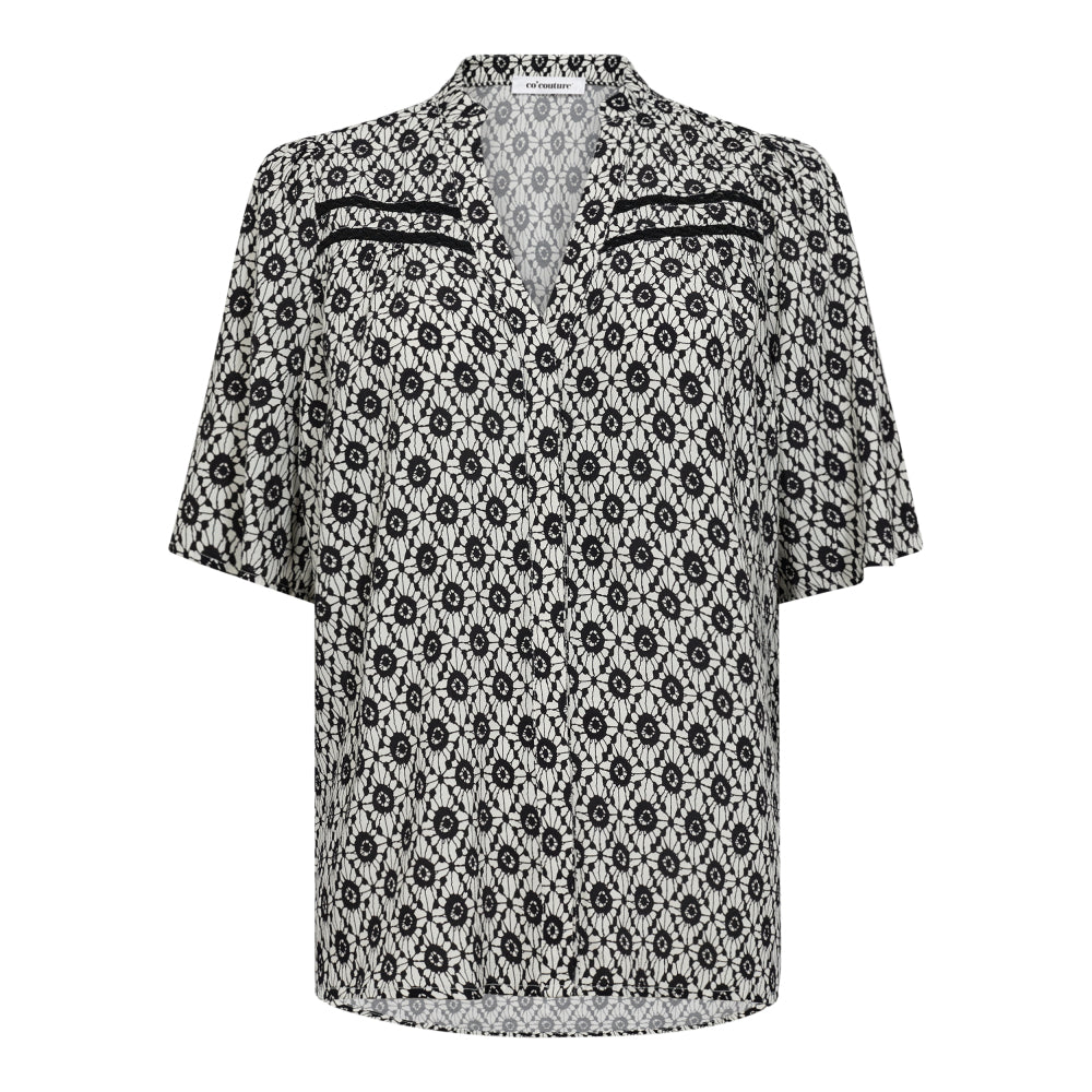 Sofia Shirt Offwhite-Black