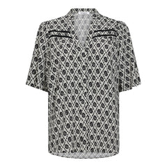 Sofia Shirt Offwhite-Black