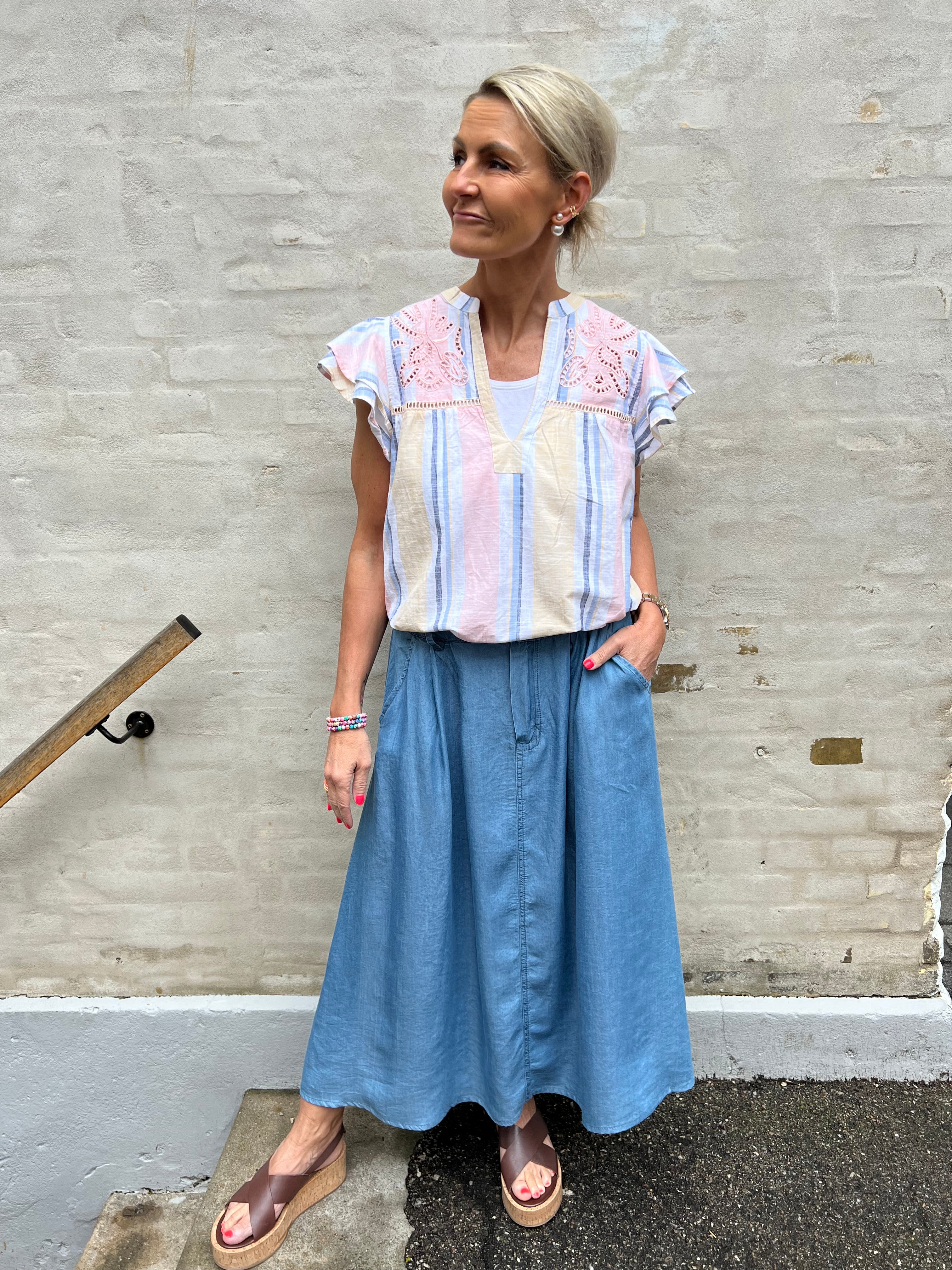 Christel Top - Yellow Stripe