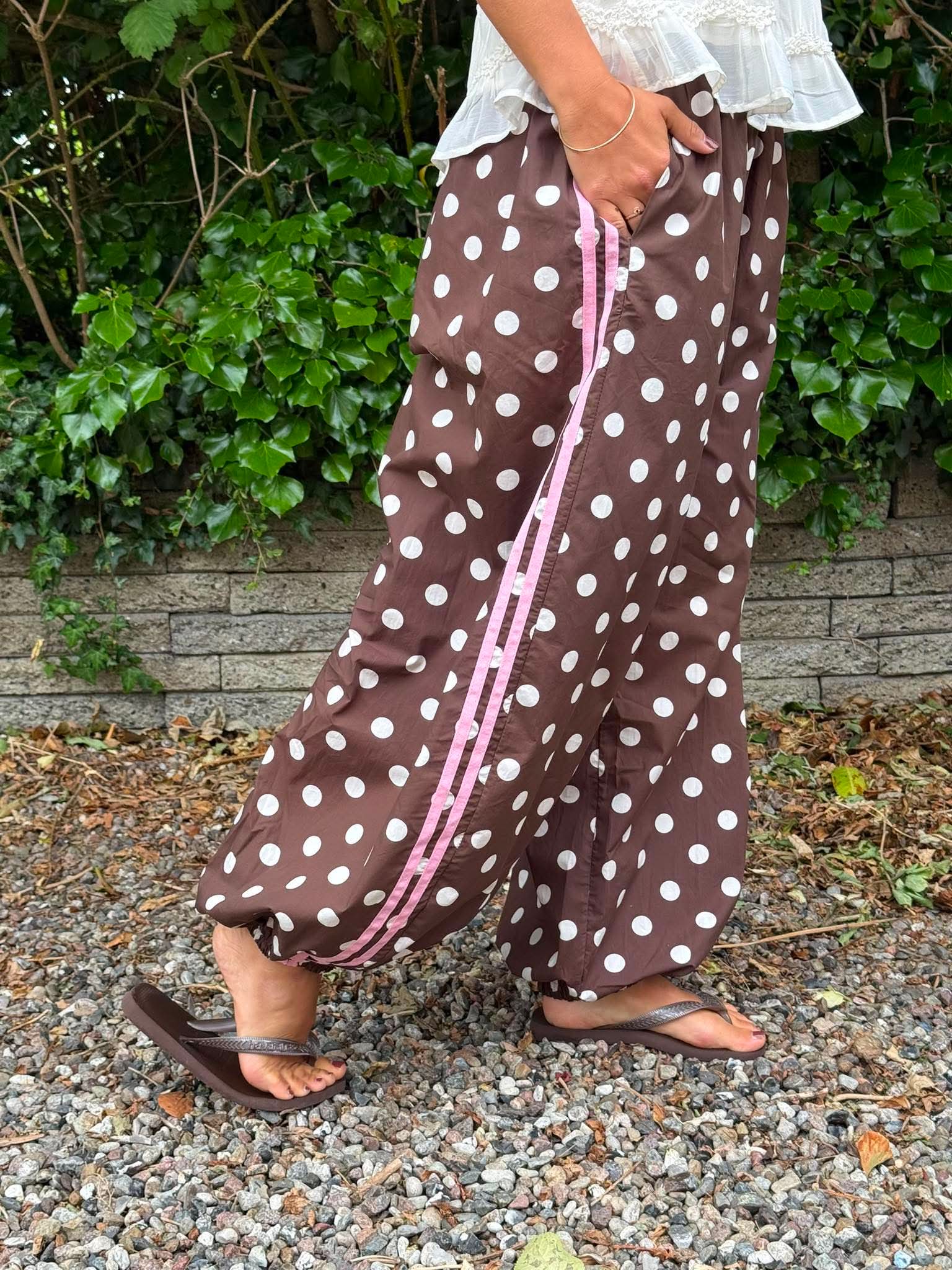 Ballon Dot Pants - Choko