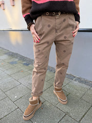 Dot Pants - Camel Dot
