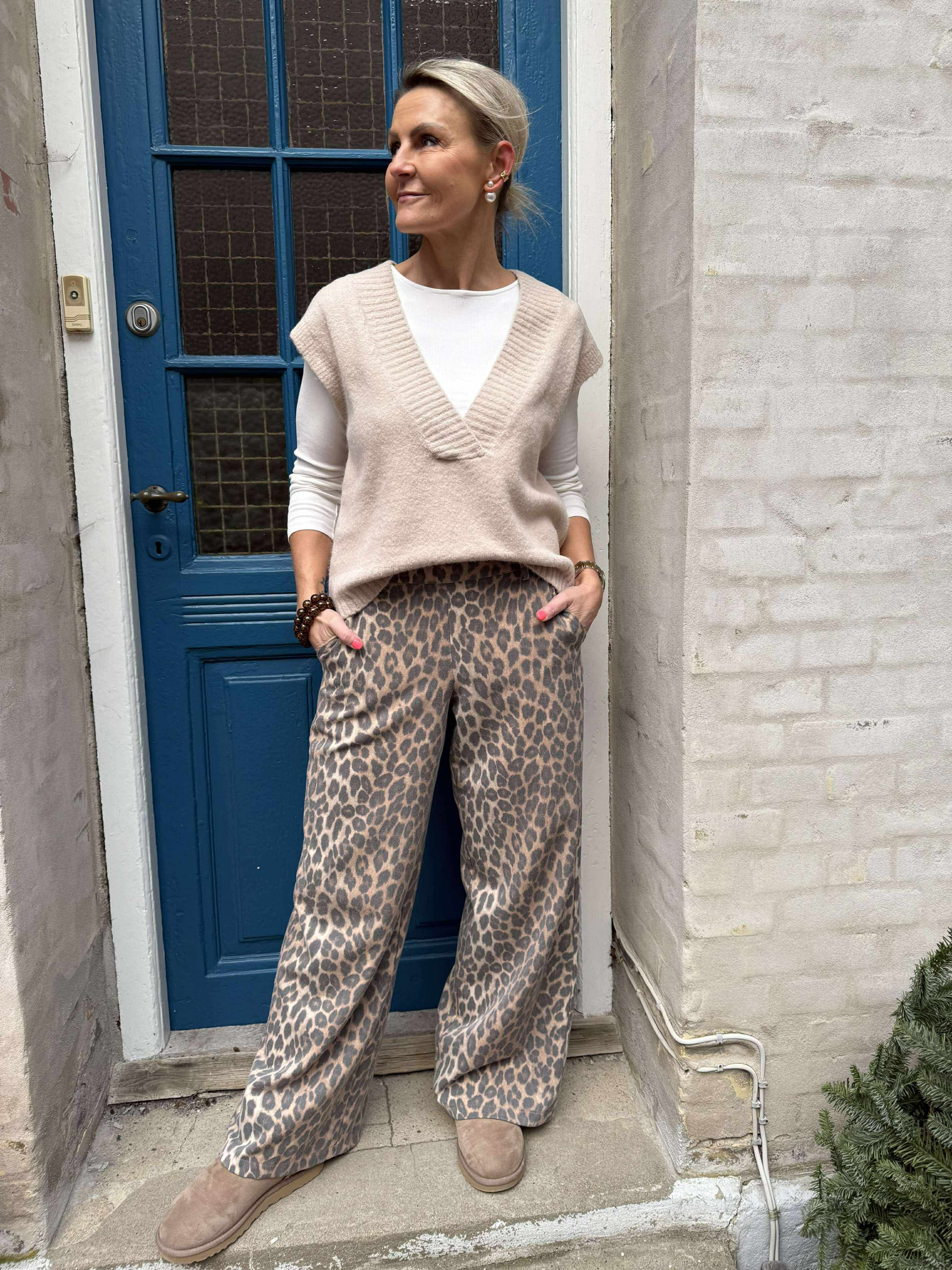 Lila Knit Vest - Beige