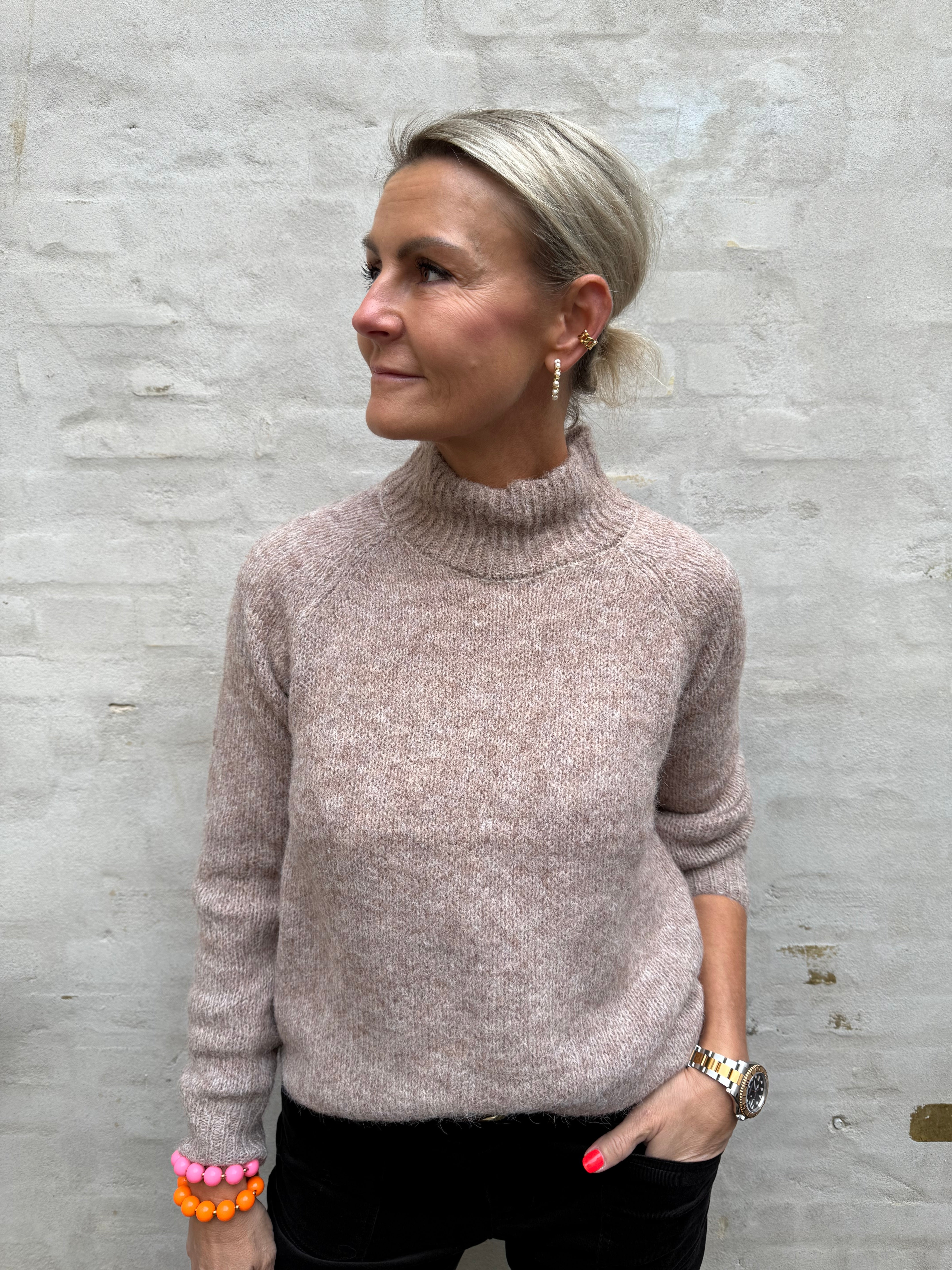 ZOEY LIFE L/S RAGLAN PULLOVER - Chateau Gray MELANGE