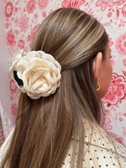 Hana Rose Hårklemme - Cream