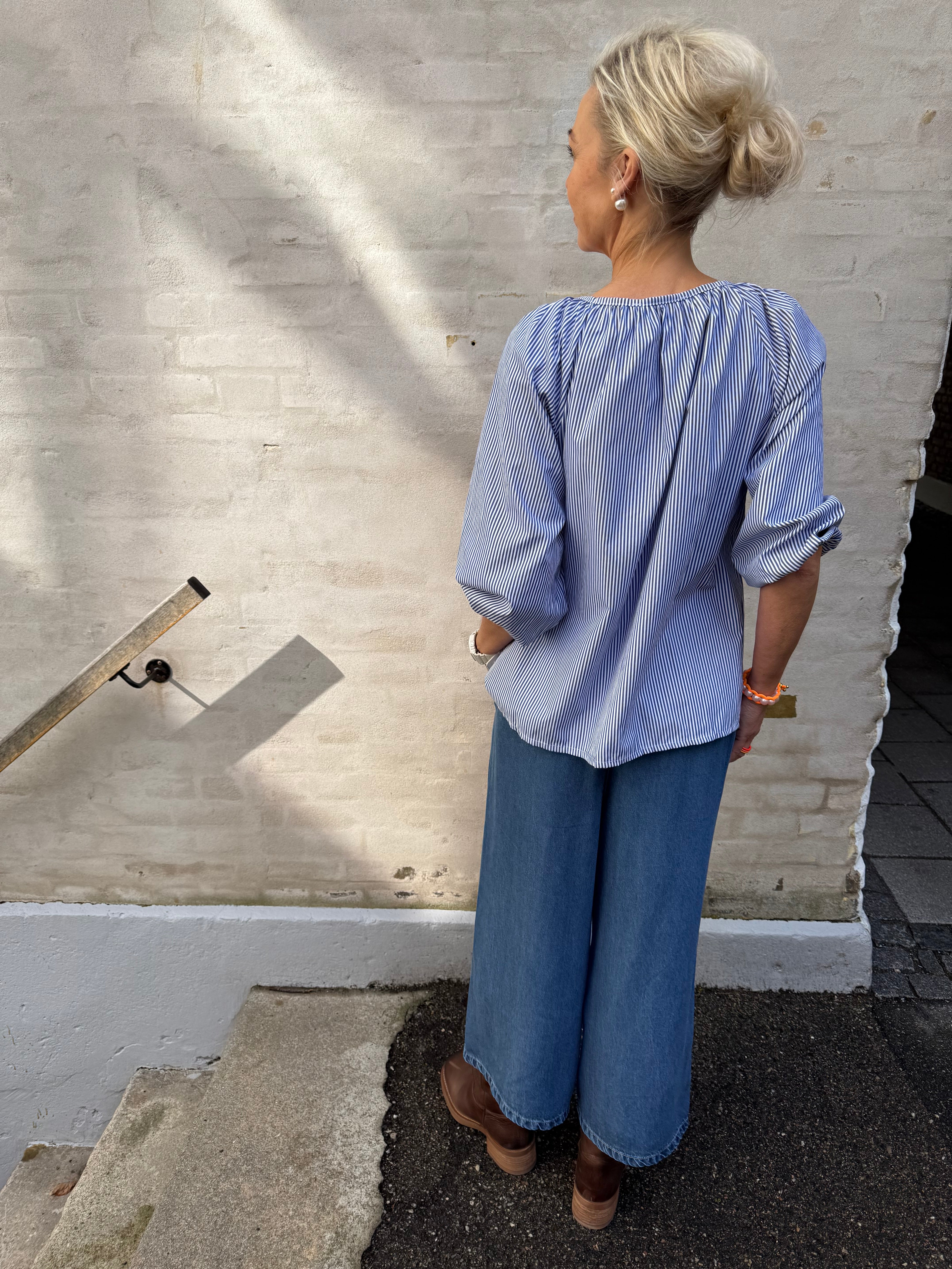 FRAME CULOTTE PANT - Medium Blue Denim