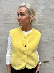Molly Teddy Vest - Yellow
