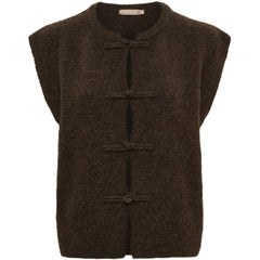 Celestia Knit Vest - Brown