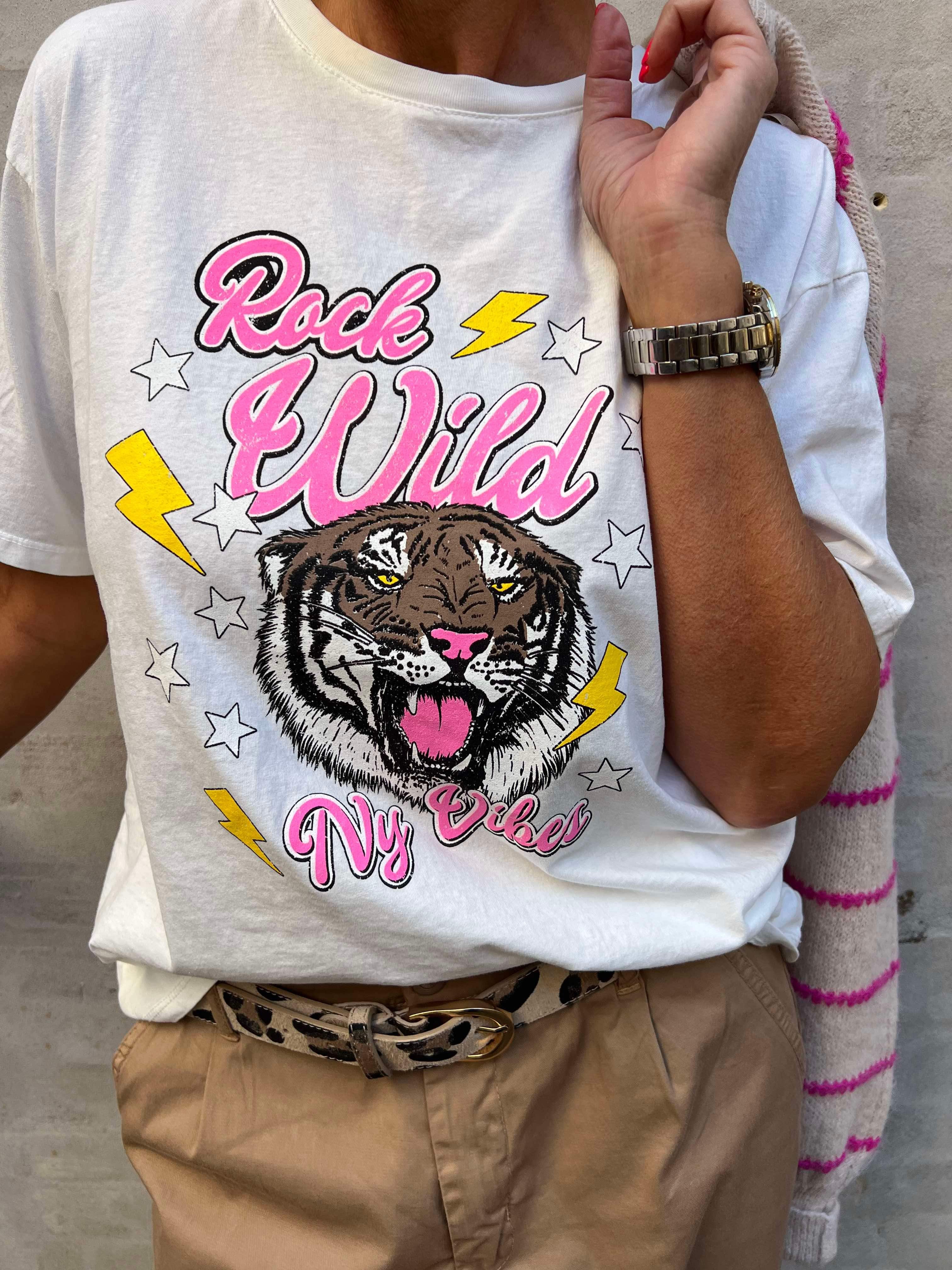 Rock wild t-shirt hvid