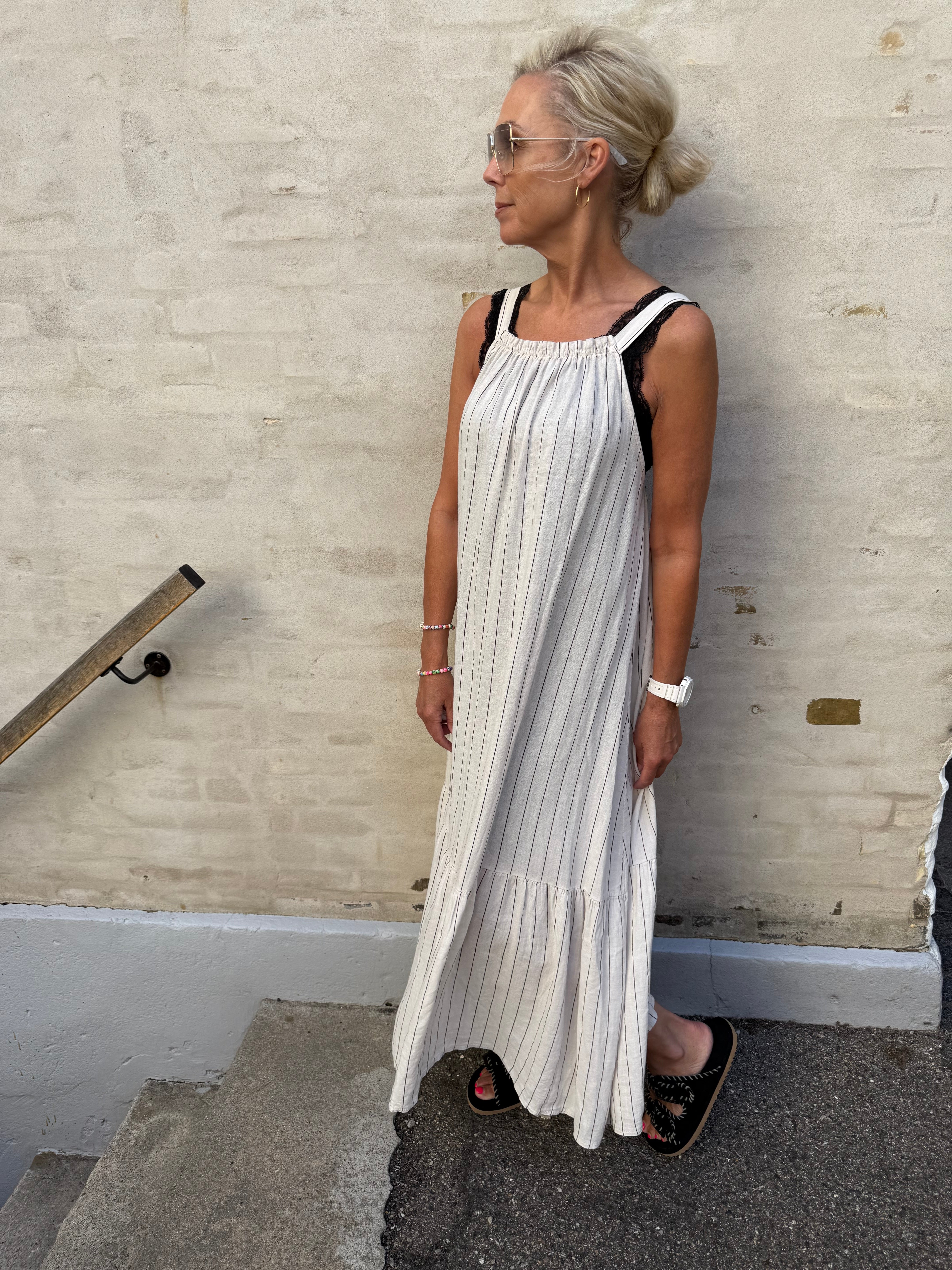 Avenia Dress - Sabbia Stripe