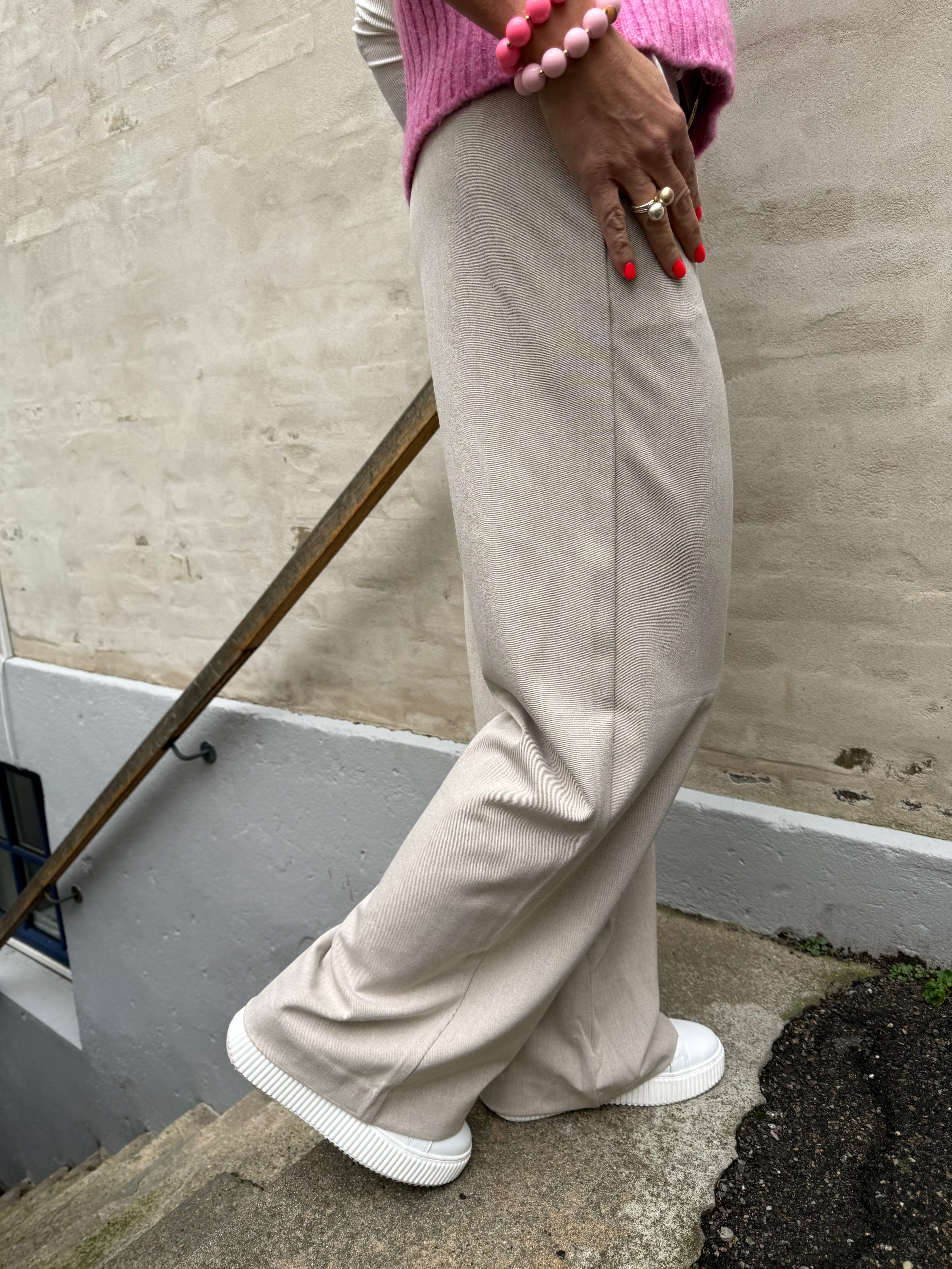 Lisa WIDE pant - Humus Melange