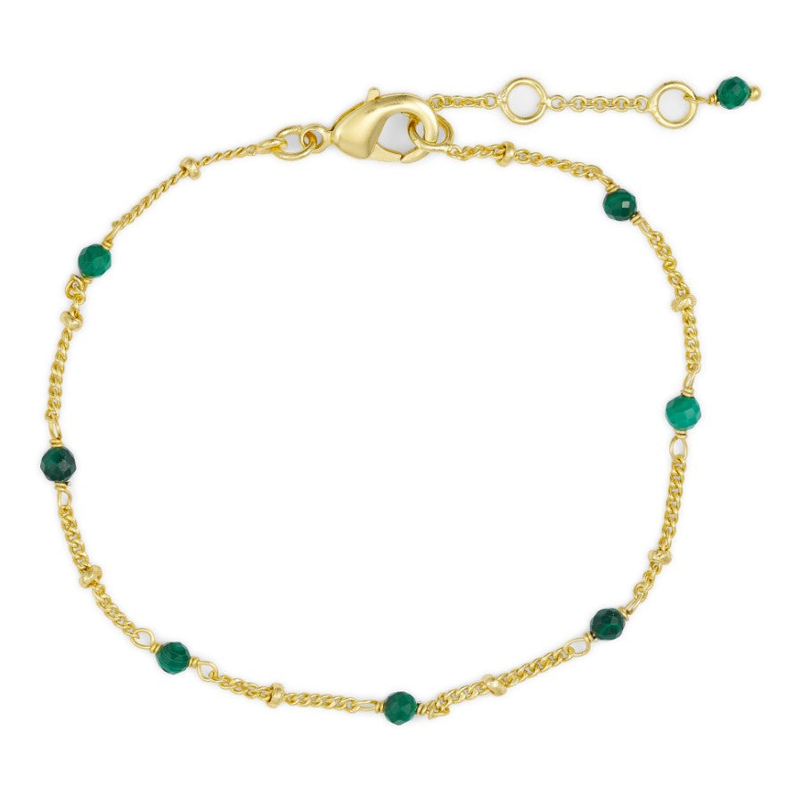 PBN bracelet green stones