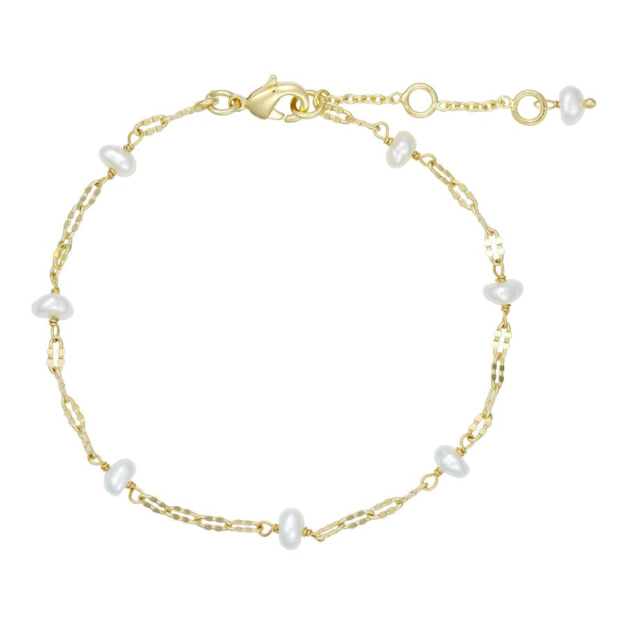 Lina bracelet white pearl