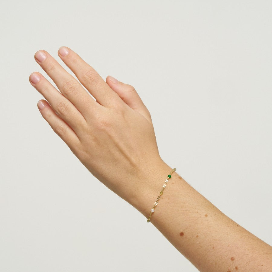 Lina Armbånd - Guld/Pink