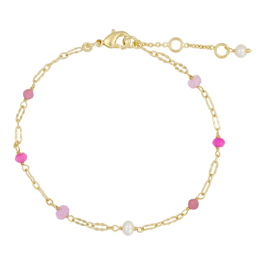 Lina Armbånd - Guld/Pink