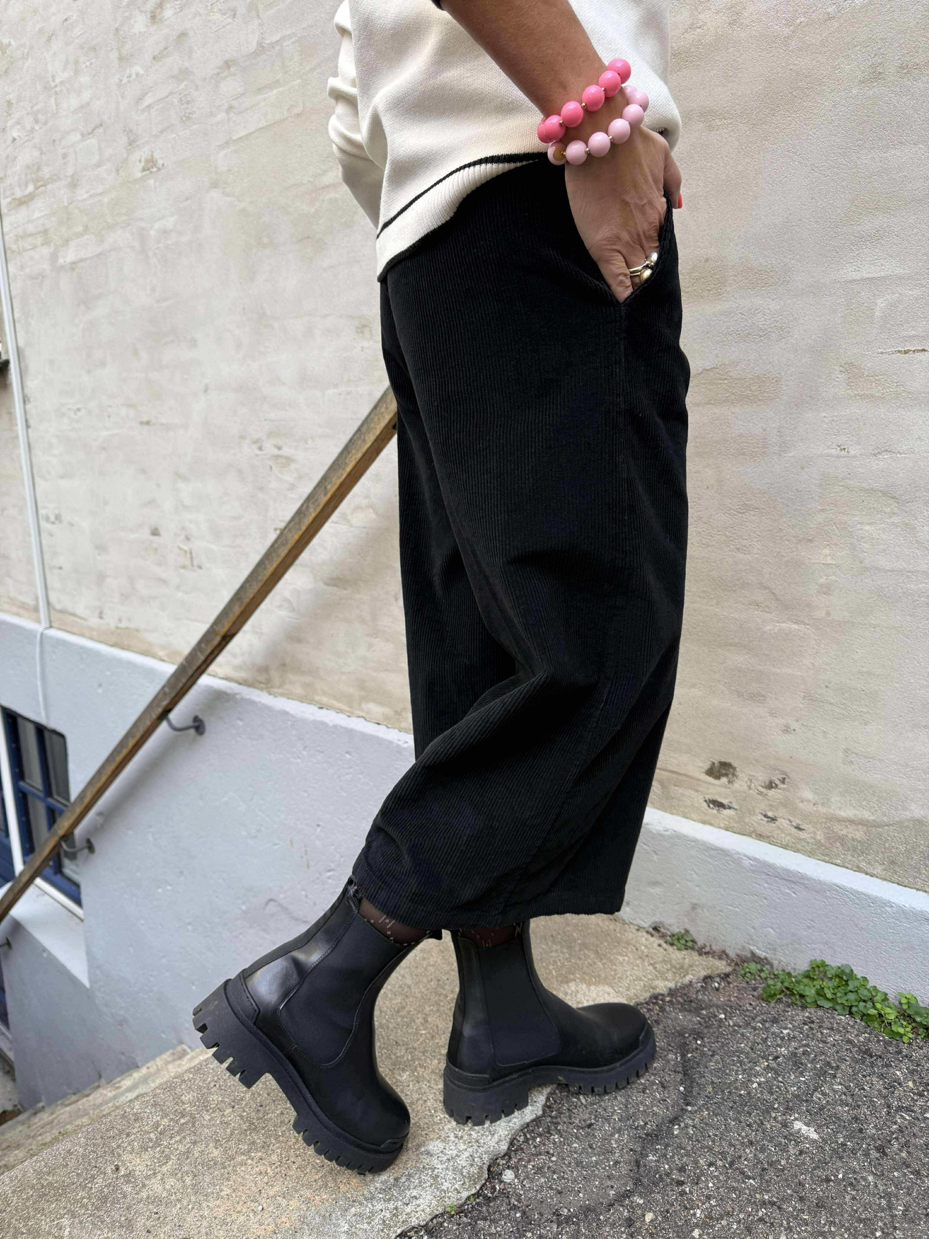 Cora Culotte Pant - Black