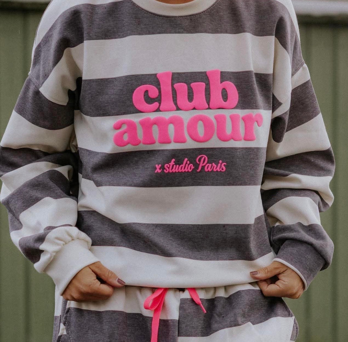Club Sweat - Brown/Pink/Neon
