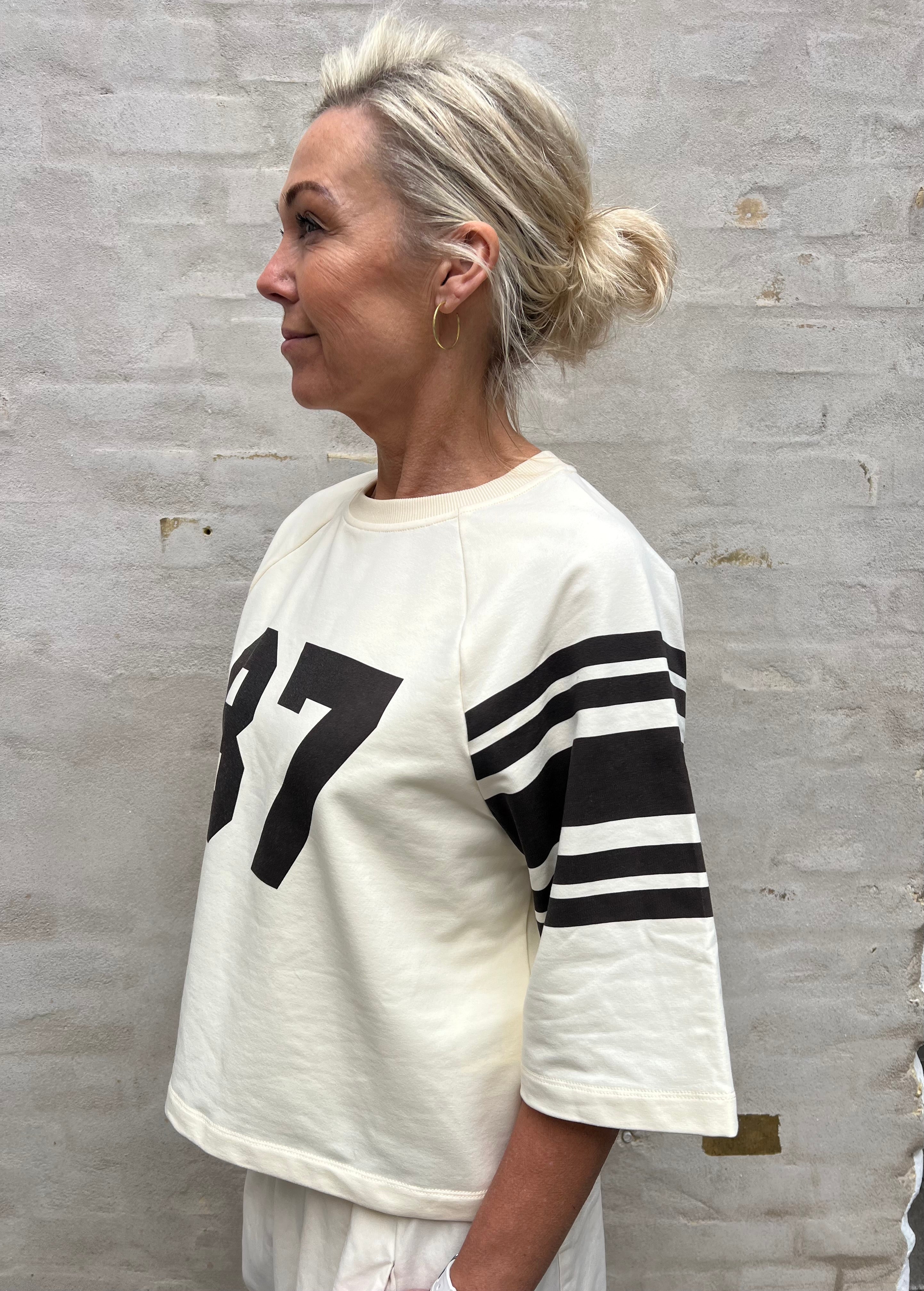 ElyCC 87 Tee Sweat - Bone/Brown