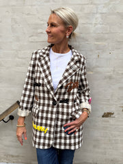 Gia Blazer - Brown Check