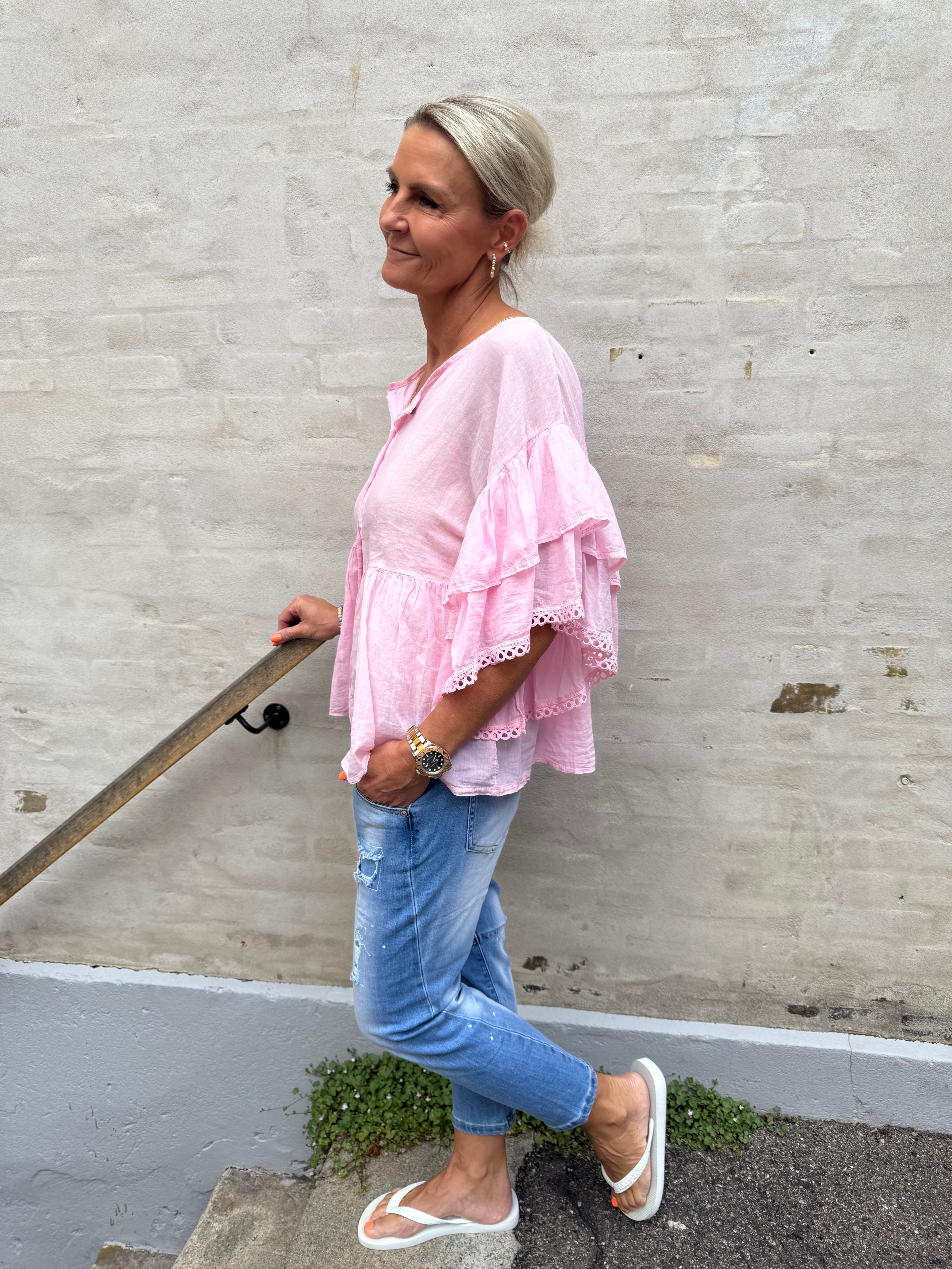 Rosita Skjorte bluse - Pink