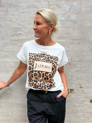 Jadore leopard t-shirt