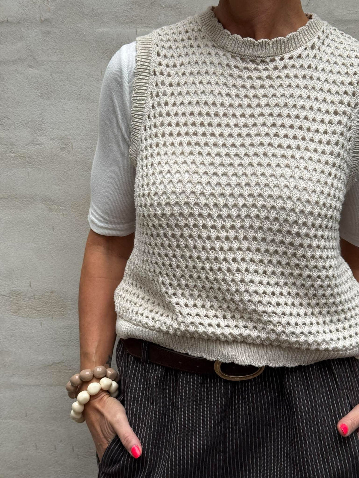 PREORDER-Manga Väst - Beige/Brun