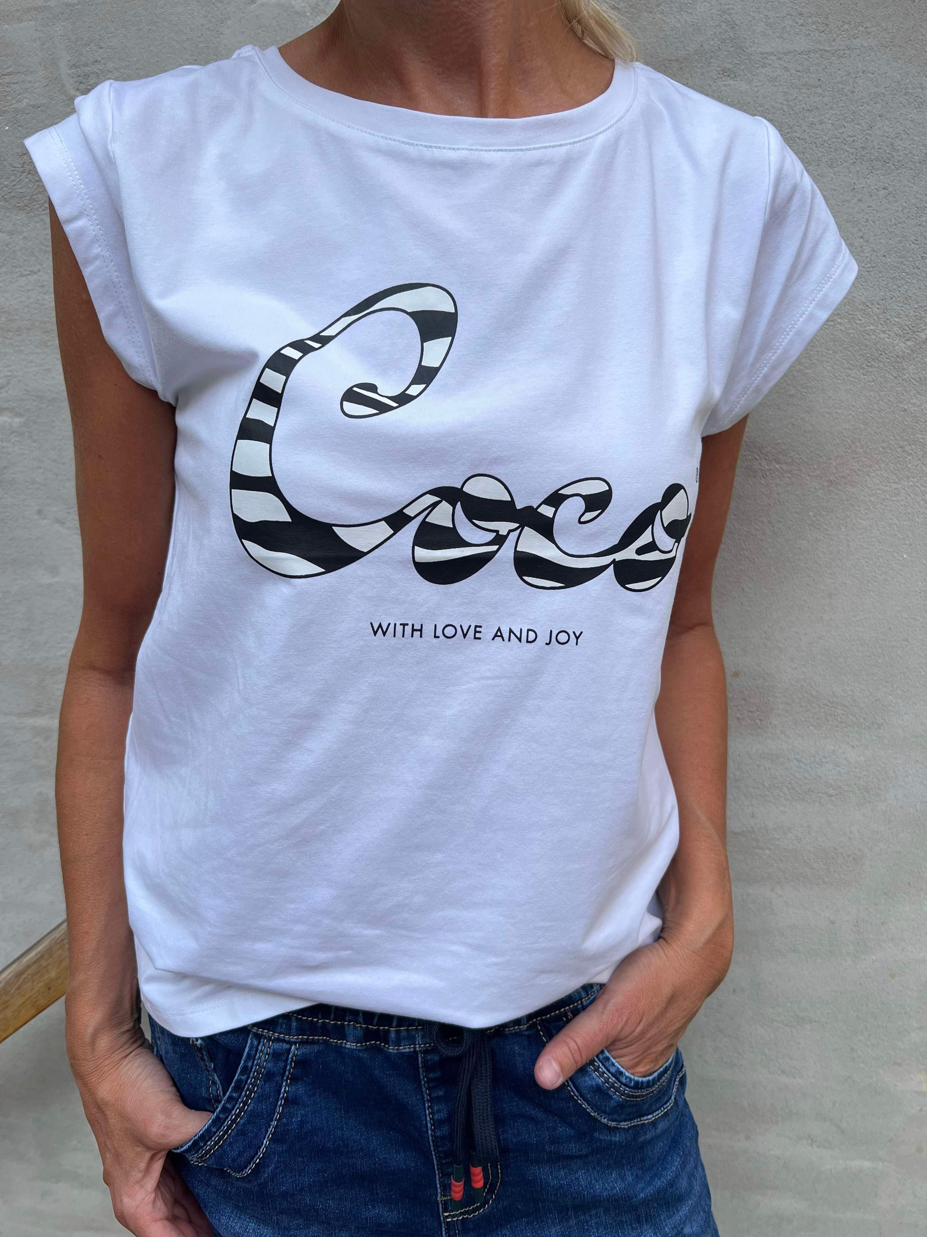 ZebraCC coco tee white