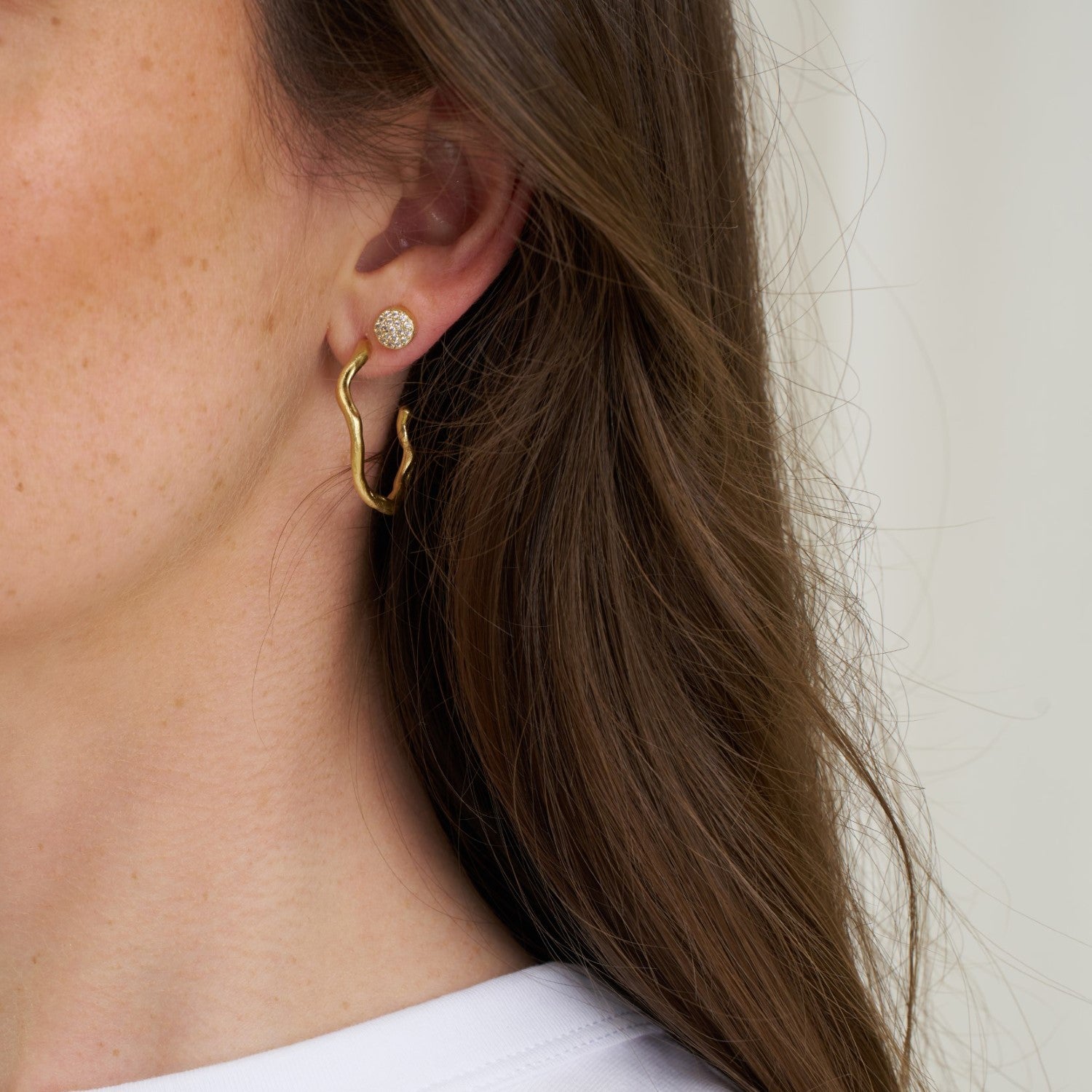 Nina earrings small gold