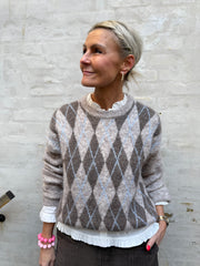 Cora Knit - Beige/blue