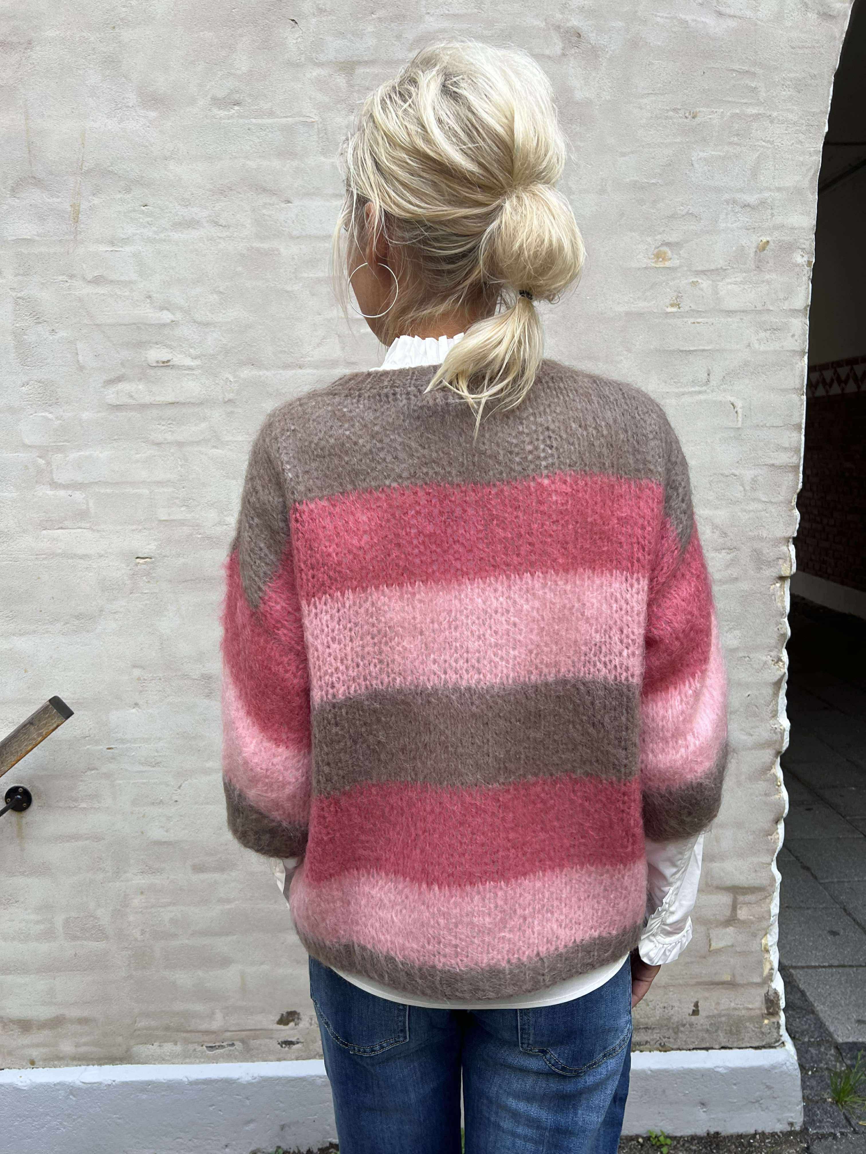 Lucia Knit - Brown/Rose