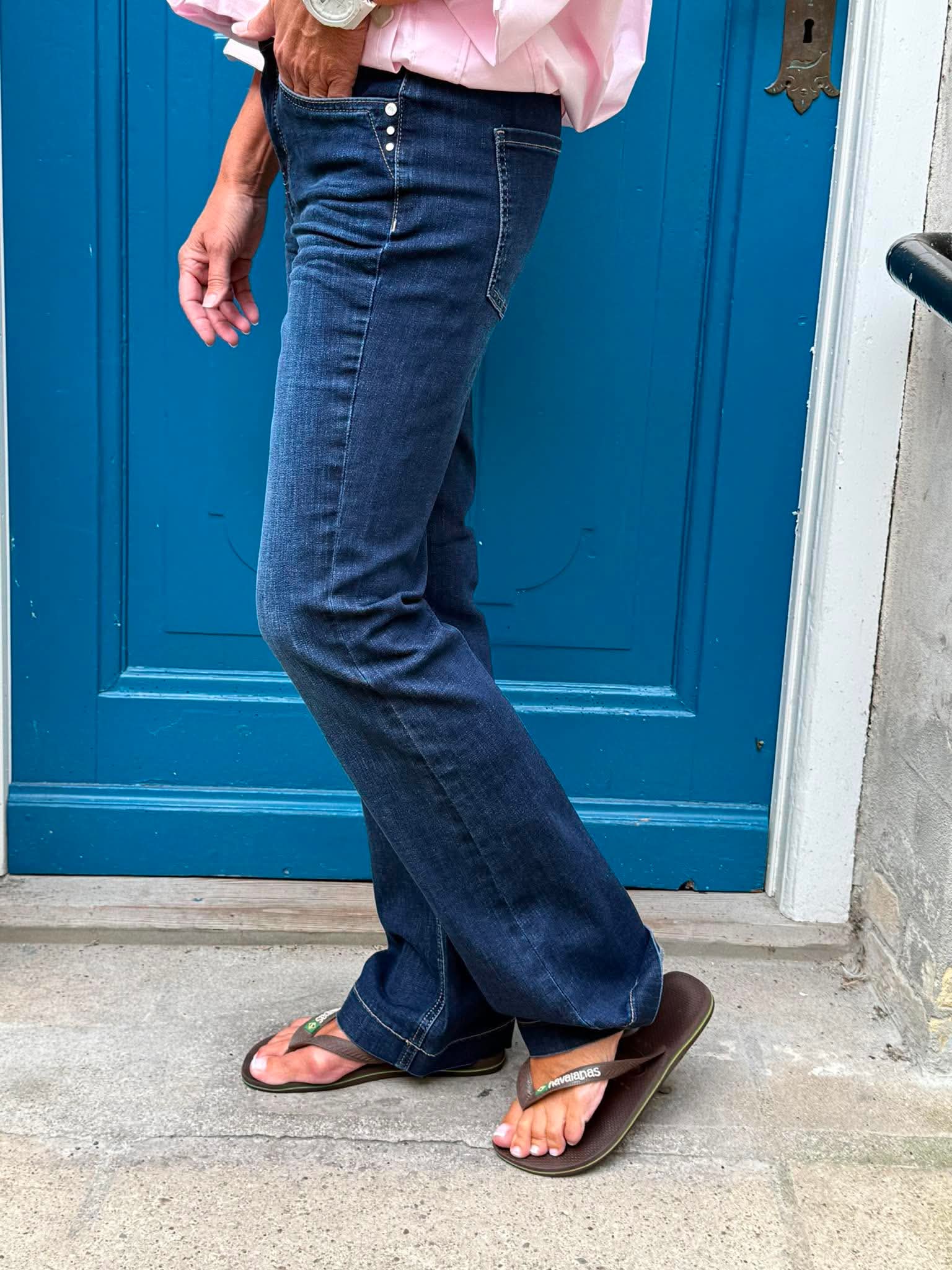 Blaire Bootcut High Waist - Dark Blue Washed