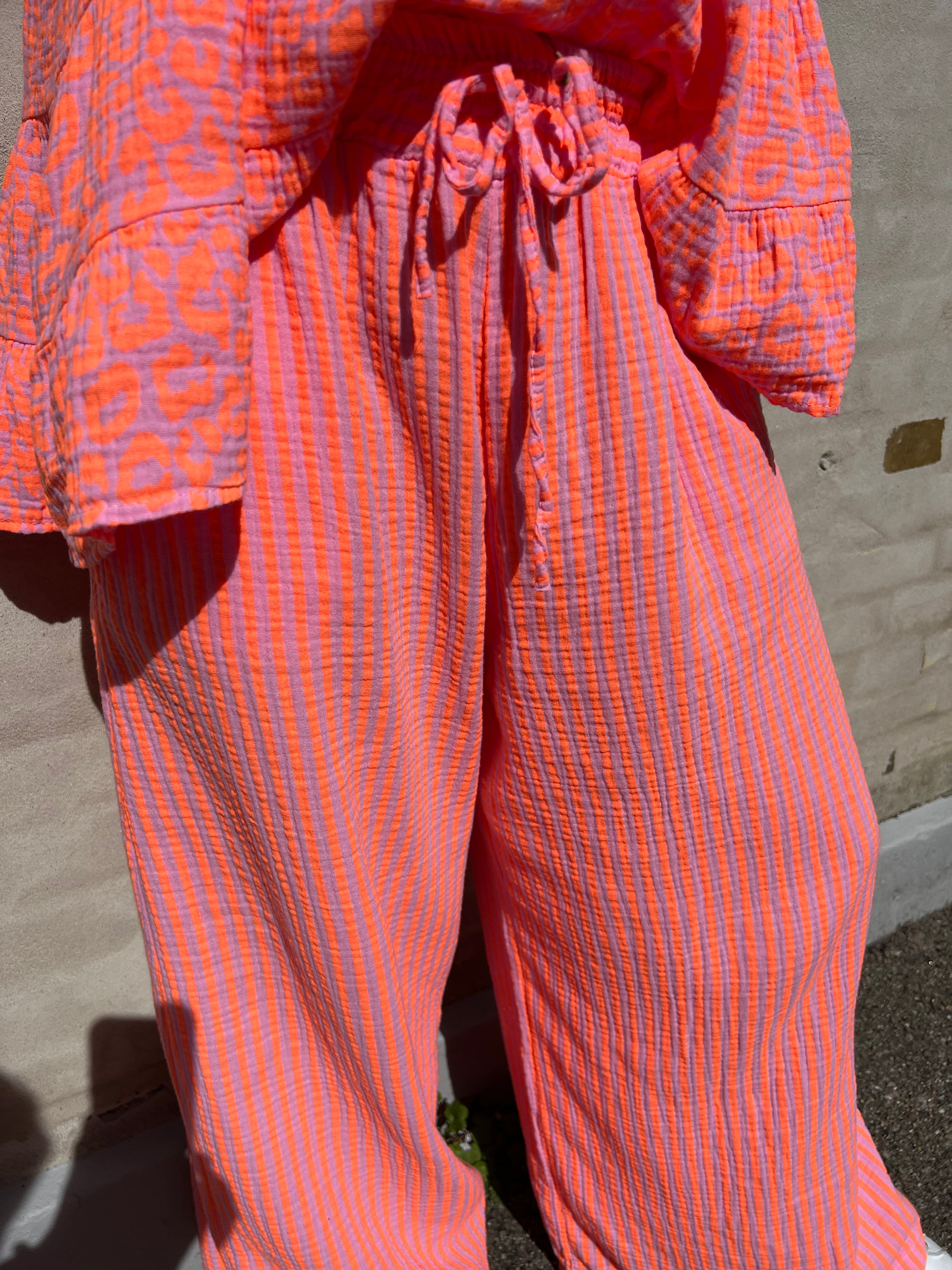 Diddy pant strib orange