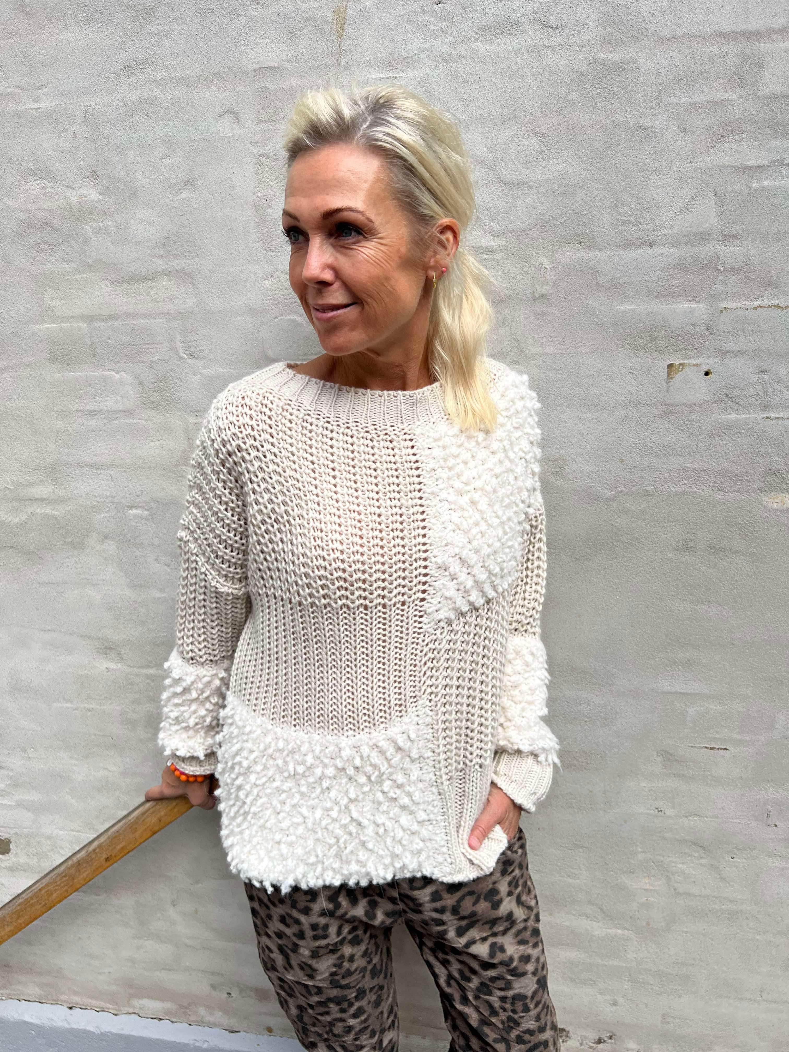 Delphine knit calce/panna