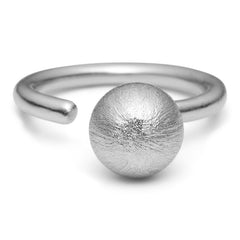 Kuglering 10mm silver