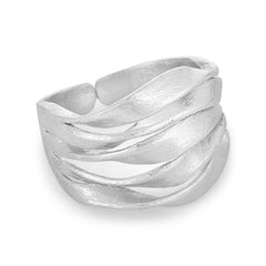 Cleo wide ring silver