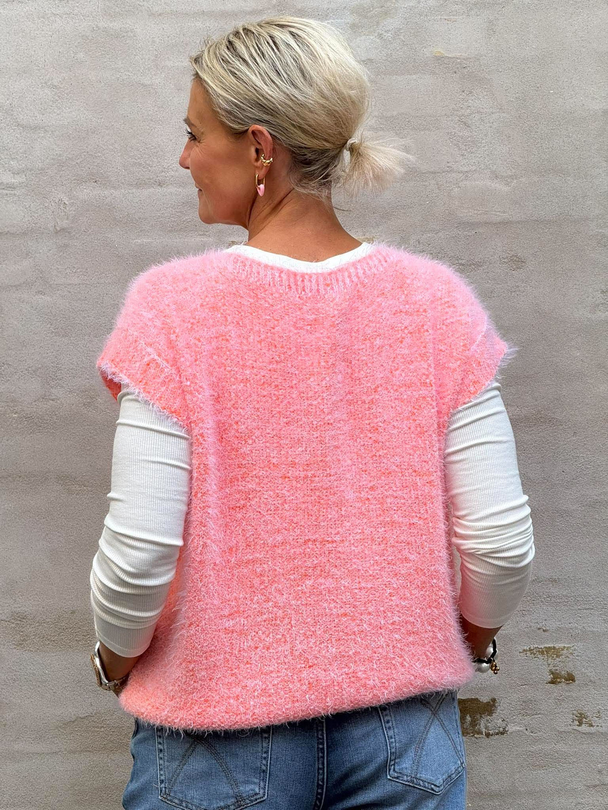 PREORDER-Laya Knit Vest - Orange