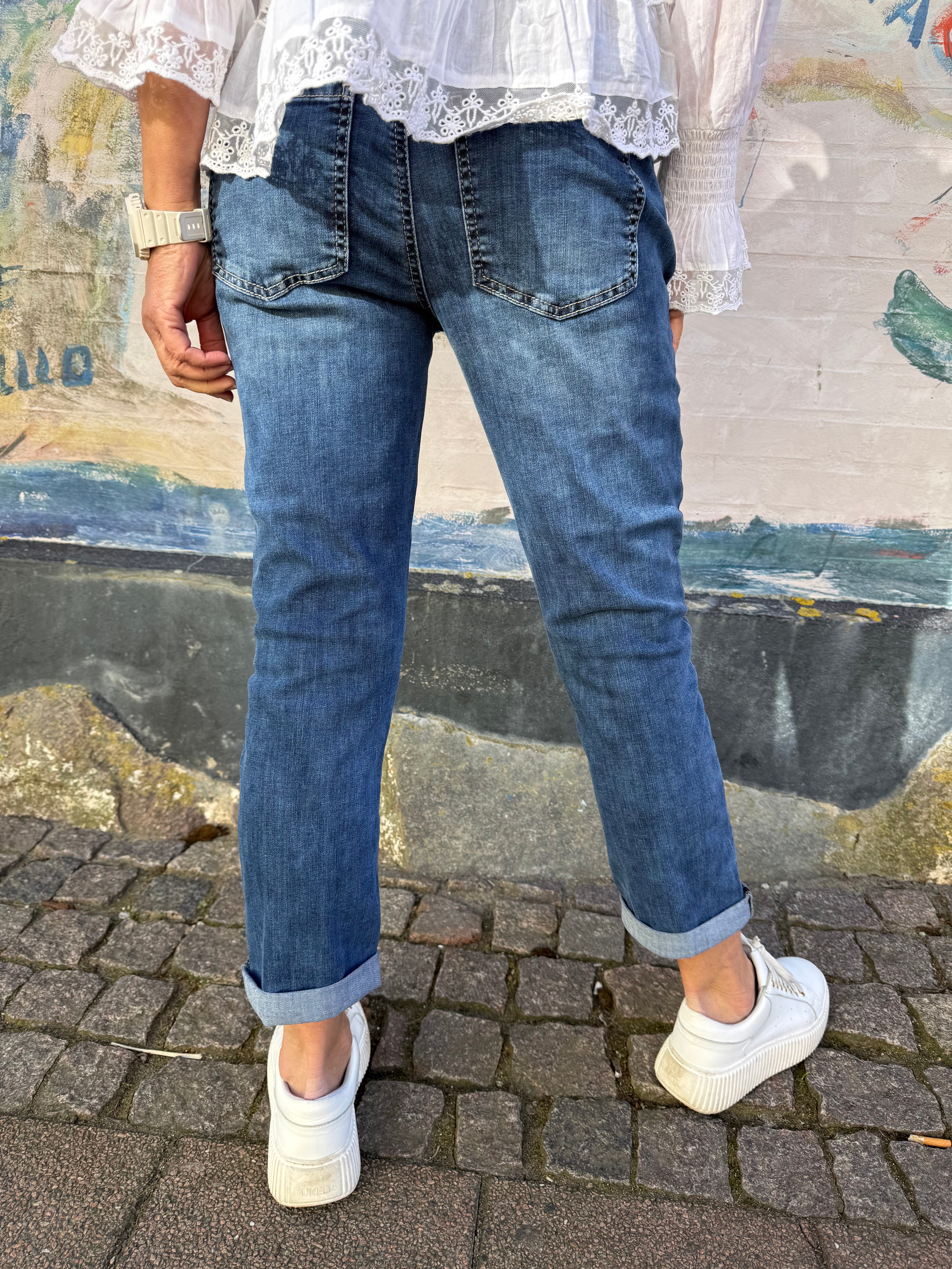 Jane Mid Waist - Dark Blue