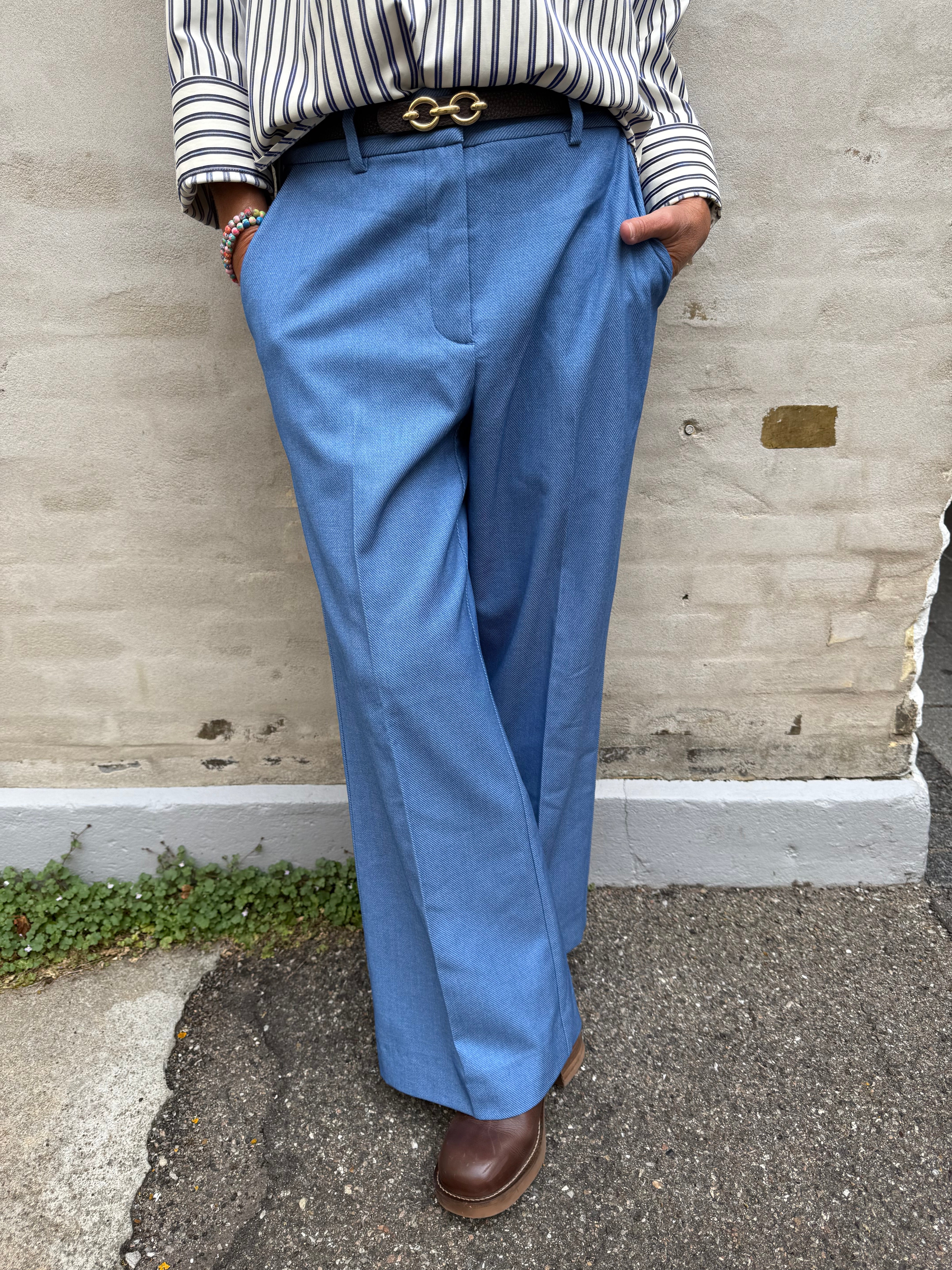 Tobber Denim Wide Pant - Blue